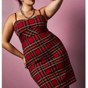ISO BETSEY JOHNSON RED PLAID DRESS